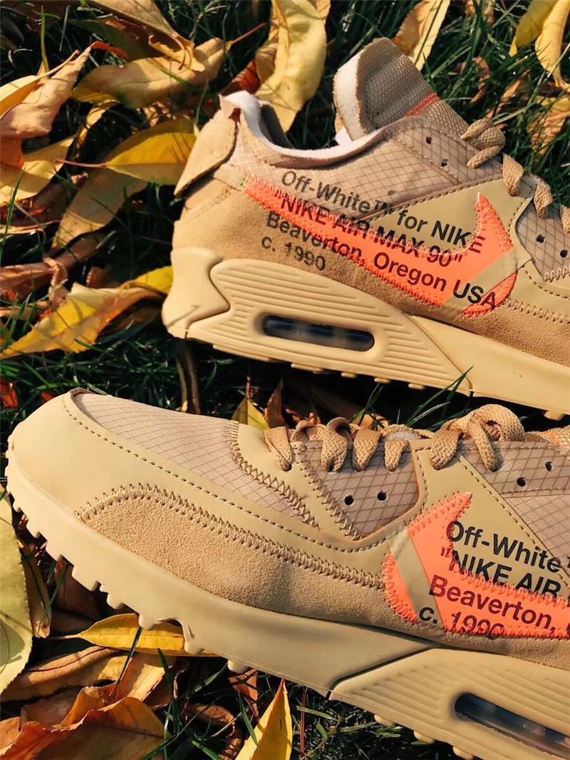 PK GOD Off-White x Nike Air Max 90 Desert Ore ready to ship